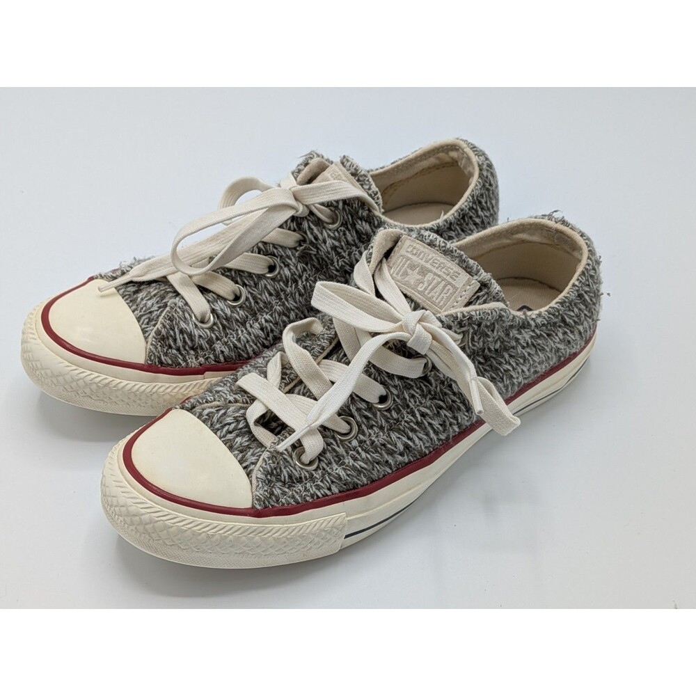 Converse All Star Grey Wool Low top Sneakers Women's size 6 US